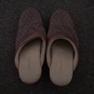 GH Bass cognac clogs - nwot